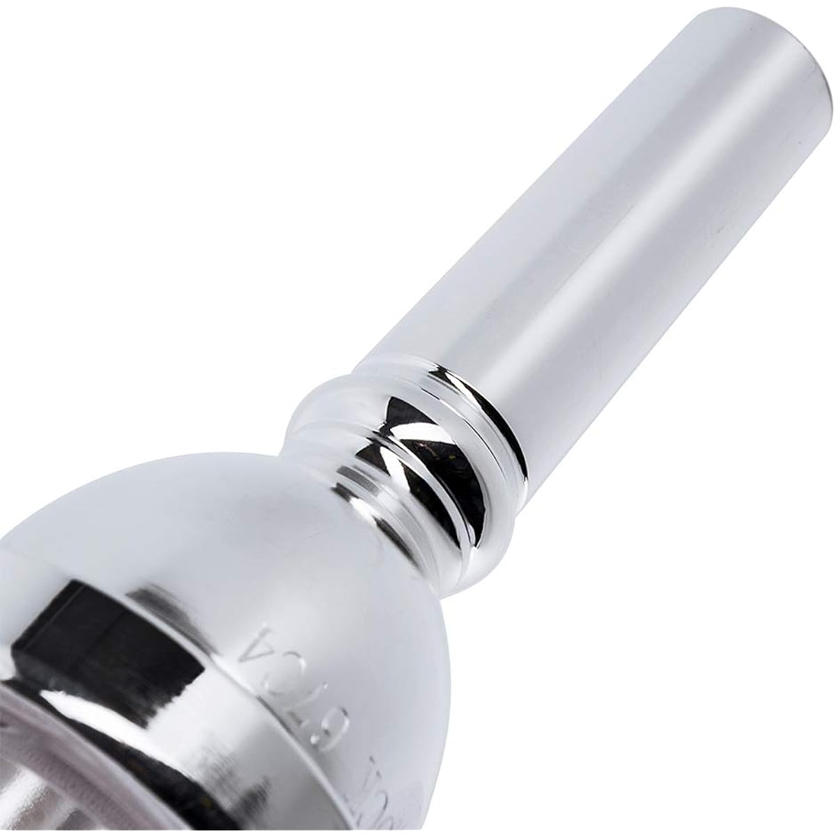 EastRock Standard Tuba Mouthpiece, Silver Plated Tuba Mouthpiece, Great Gift for Tuba Players, Replacement Tuba Parts