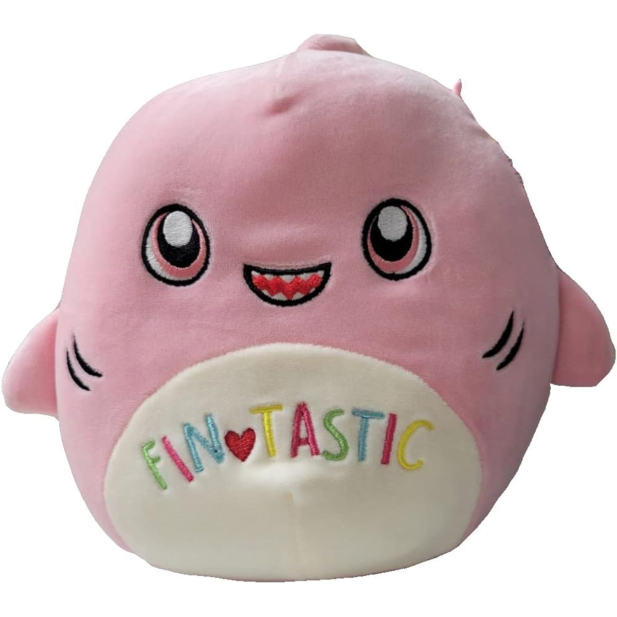Squishmallows Official Kellytoy Valentine Squad Squad Soft Stuffed Animal (8", Selene Pink Shark)