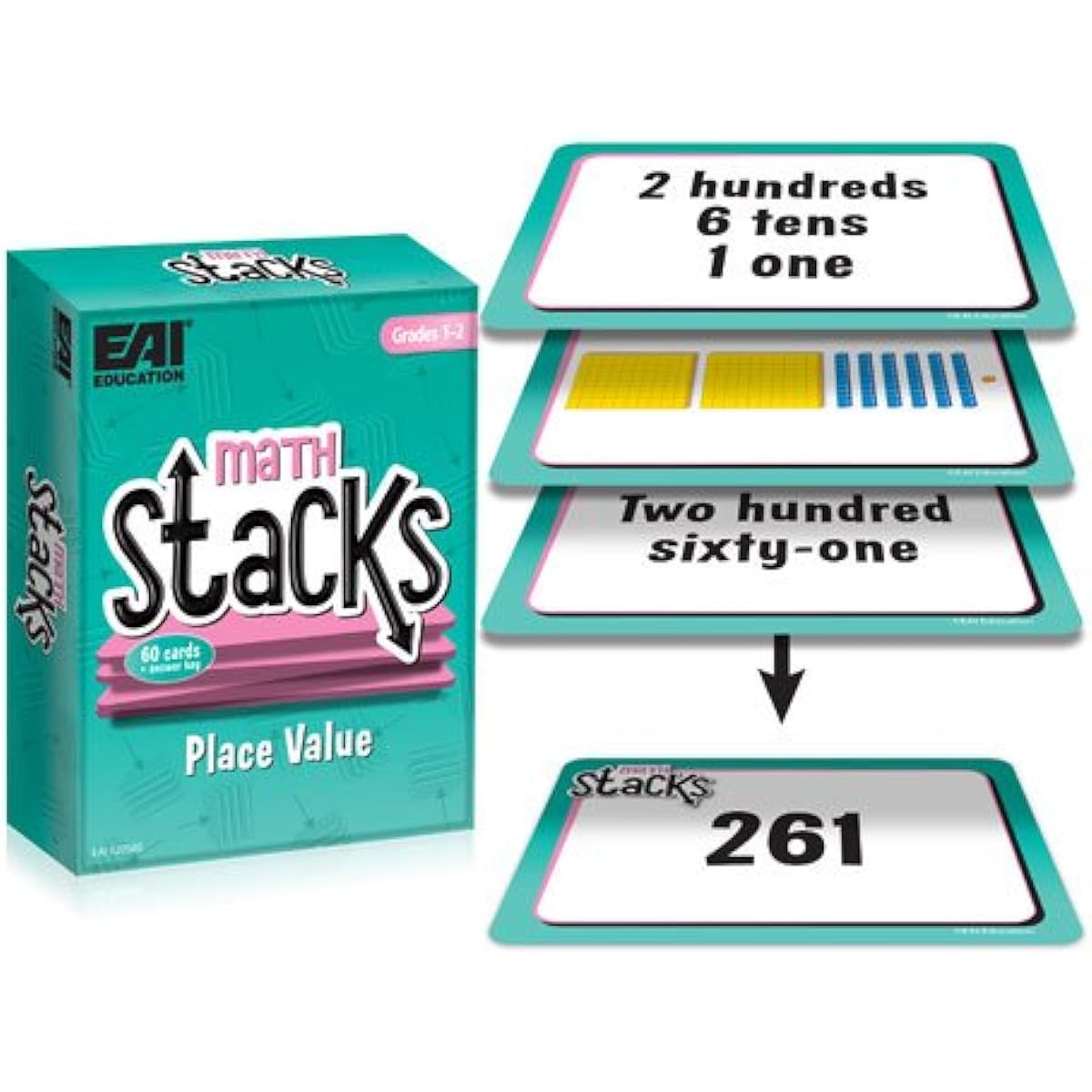 EAI Education Math Stacks Place Value Game:1-2