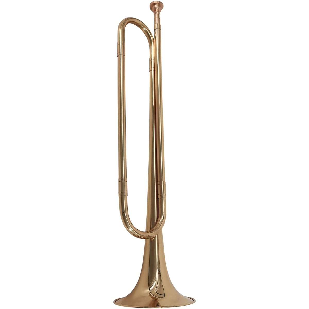 B Flat Blue Call Trumpet Brass Mouthpiece for School Band Cavalry Beginner Military Orchestra