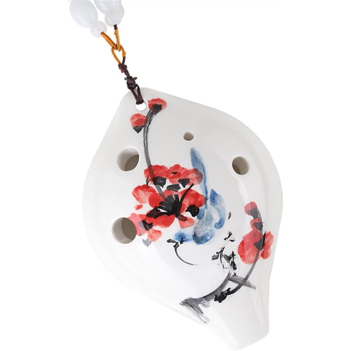 6 Hole Ocarina Beginner Student Treble F Tone Painted Ocarina Ceramic Musical Instrument for Children Ocarina Instrument (4)