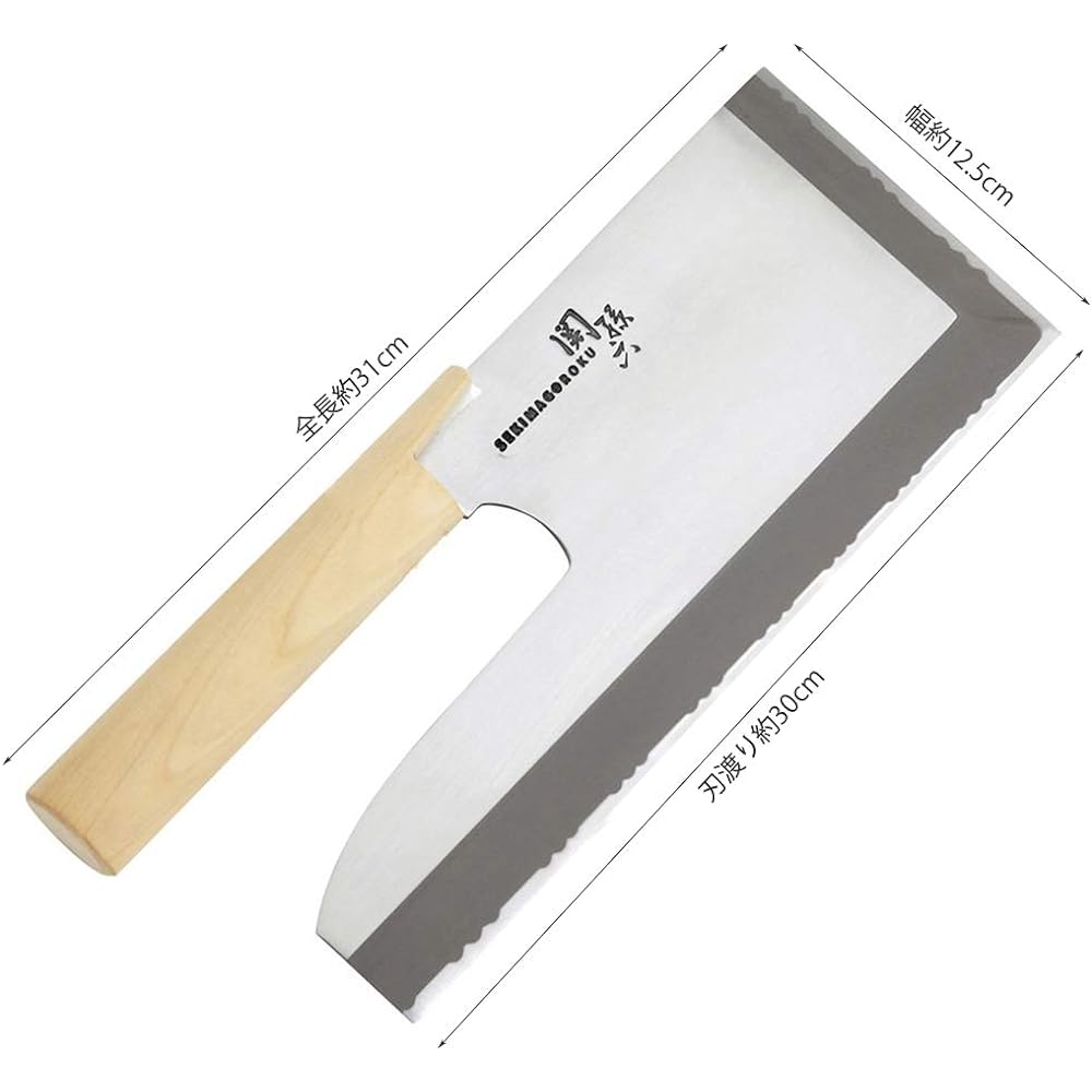 Kai Corporation KAI Soba Cutting Knife Seki Magoroku 300mm Made in Japan Rust-resistant AK5059
