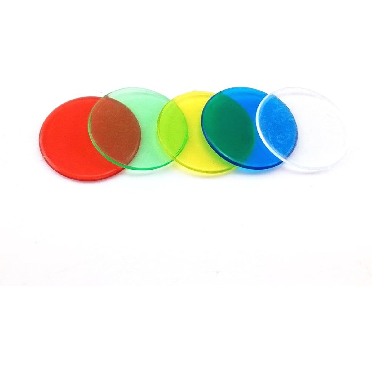 Honbay 300 Pieces Mixed Color Translucent Bingo Marker Bingo Counting Chips