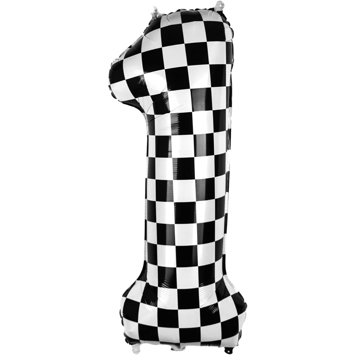 Checkered Balloons Numbers 1-40 Inch Black and White Checkered Flag Balloons Fast One 1st Birthday Decorations Race Car Racing Theme Birthday Party Supplies Favors 1st Anniversary Decorations