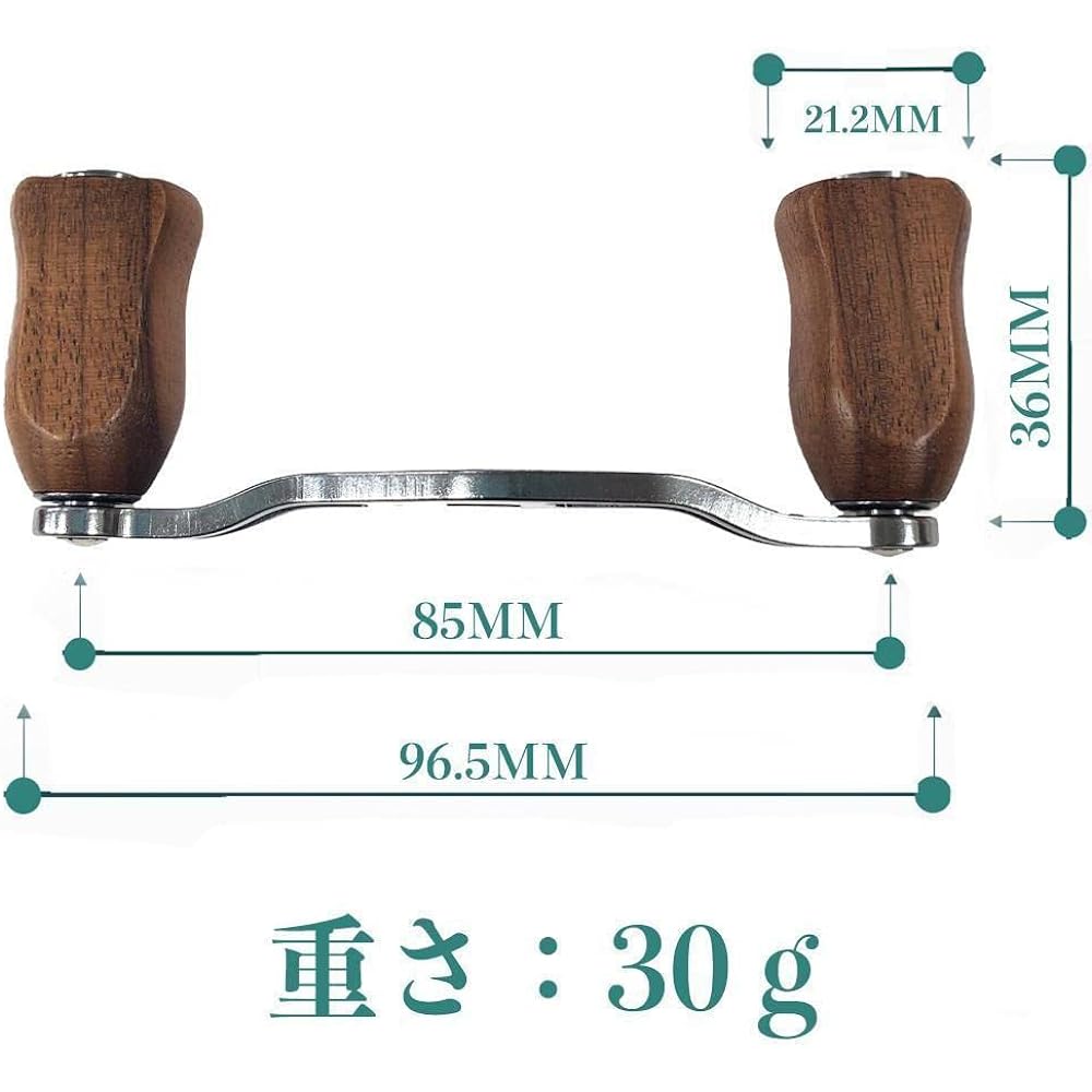 VISPREA Reel Parts Bait Reel Handle 95mm Crank Aluminum Alloy Shimano Shimano Daiwa Daiwa Abu Garcia Custom Parts Replacement
