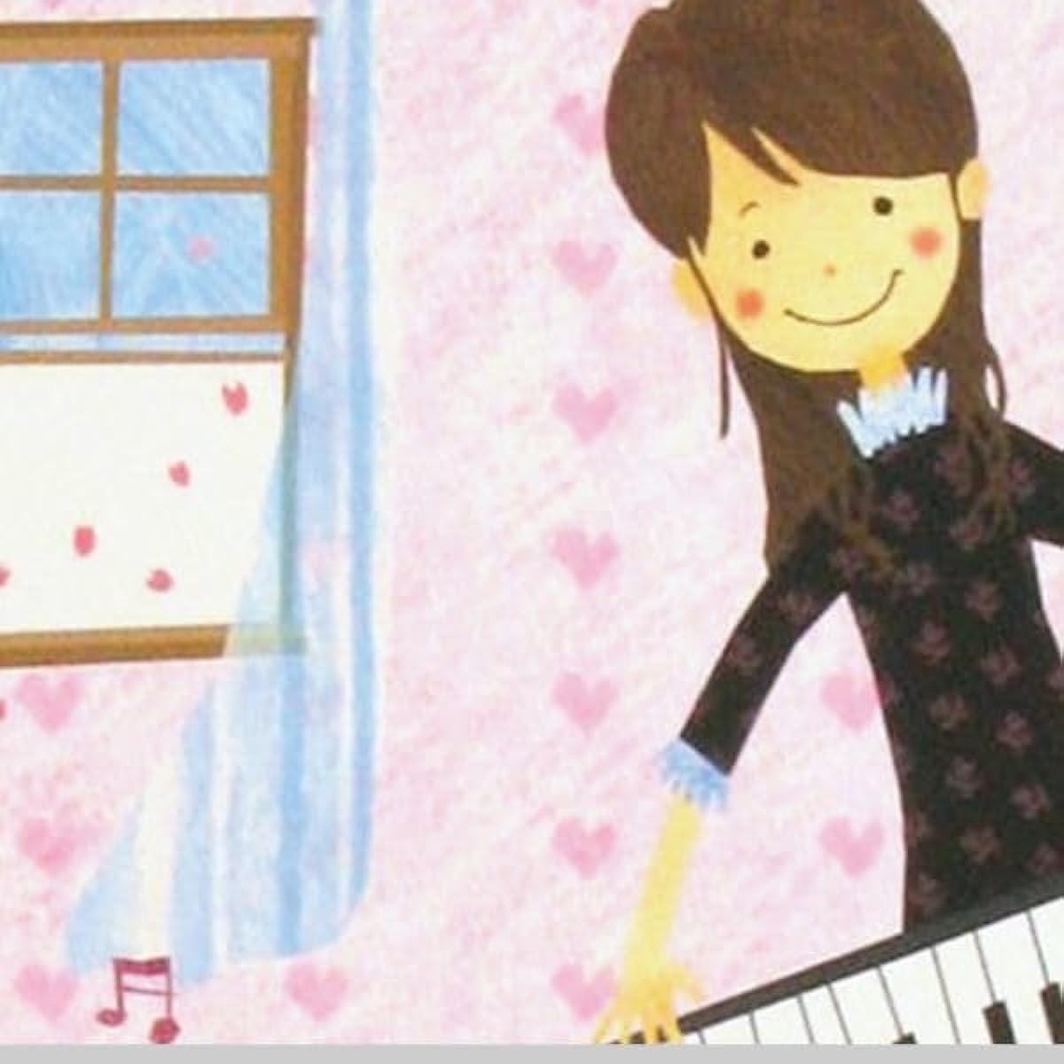 Tatsuo Hari "One Spring Day" Giclee Painting Limited to 300 copies Framed Portrait Music Instrument Performance Piano DG-HT199