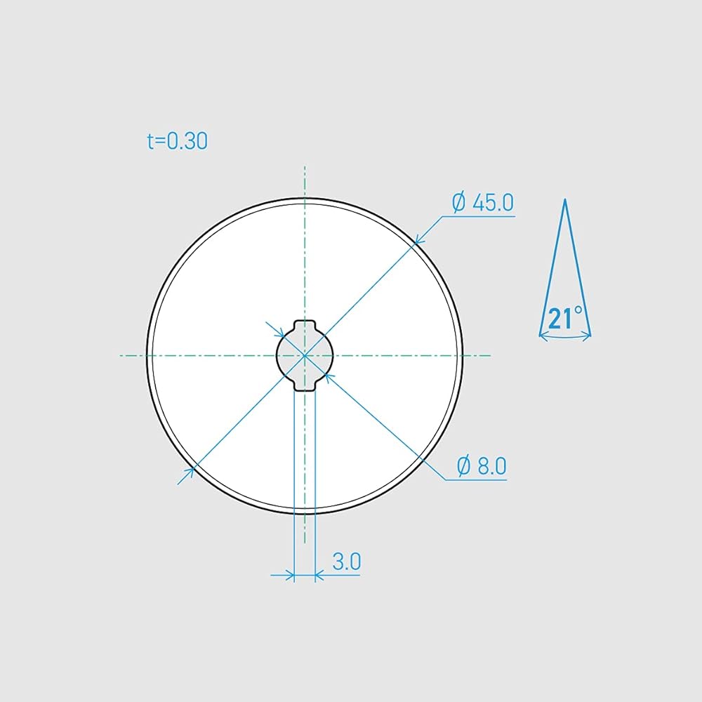 Kai Rotary Cutter Round Blade Diameter 45mm Replacement Blade Handicraft Sewing Film C280-1C 21° 30 Pieces Set 750BH2044