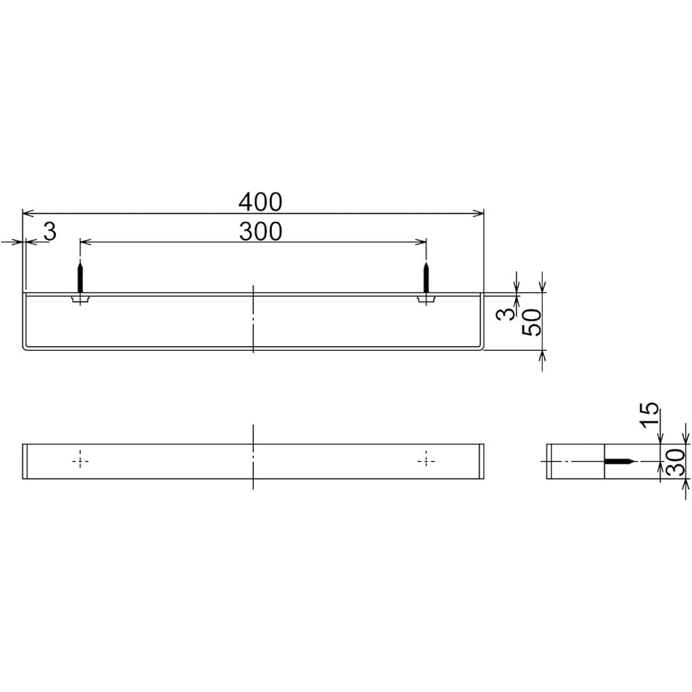 Reliance Towel Ring Towel Rack Accessory Washroom Toilet Supplies Stainless Steel 40cm Stream-R series R9303 Main Unit: Depth 5cm Main Unit: Height 3cm Main Unit: Width 40cm