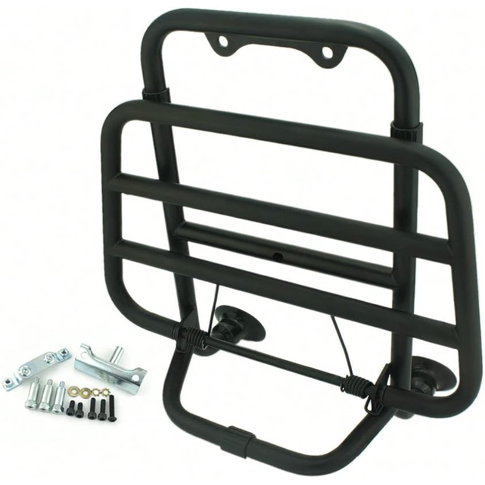 QIDIAN Motorcycle Stainless Steel Foldable Front Luggage Rack Bracket Shelf Carrier Support Baggage Holder GTS 250 300 GTV 300 ABS 2013-2018 Accessories