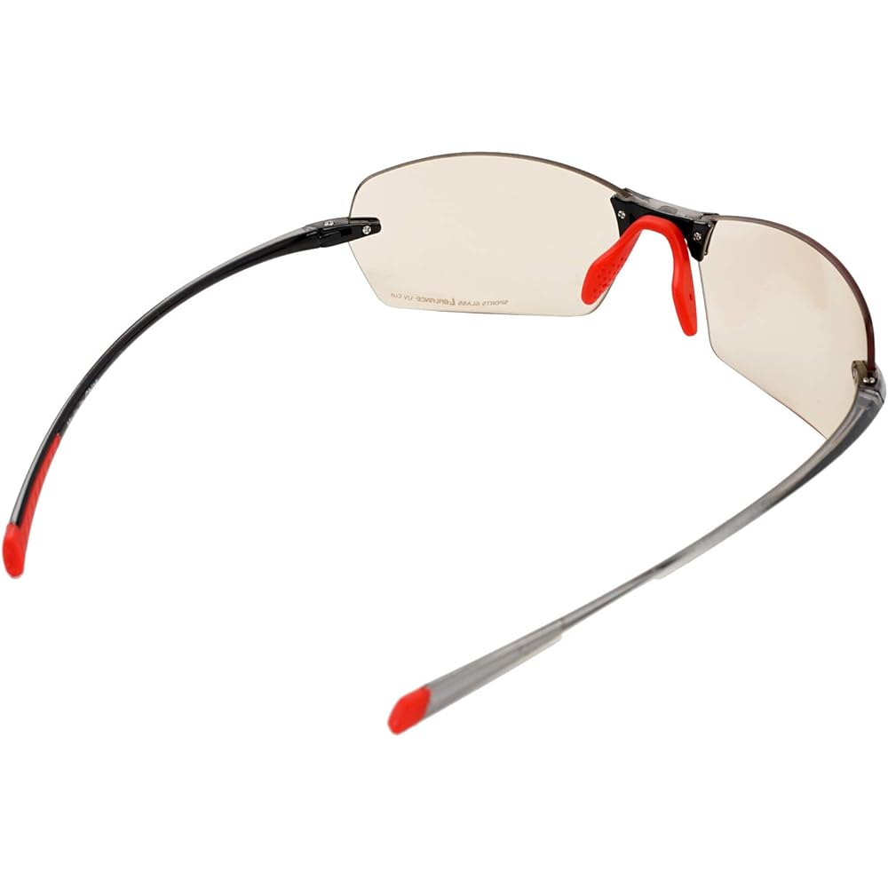 L-BALANCE EYES Walking Glasses LBW-324-2 Clear Gray & Red/Light Brown
