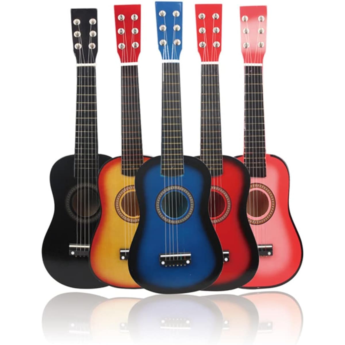 Alipis Folk Acoustic Guitar Musical Instrument 23 Inch 6 String Mini Guitar Classic Acoustic Guitar Beginner Adult Music Lover