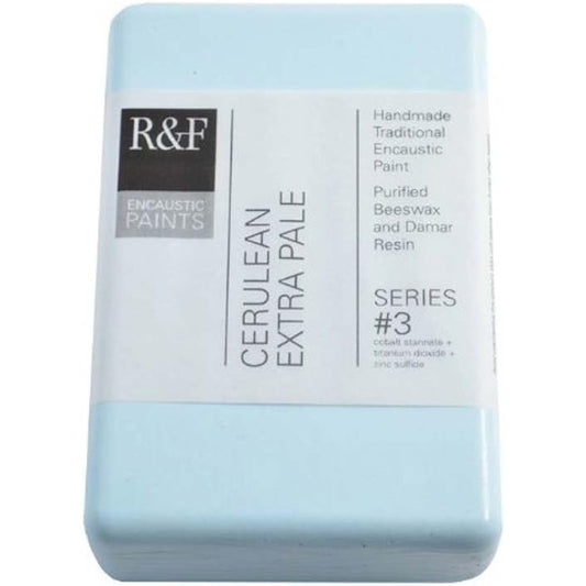 R&F Encaustic 333ml Paint, Cerulean Extra Pale