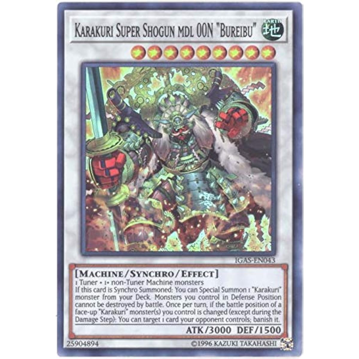 Karakuri Cho Shogun MDL 00N Armed-IGAS-EN043-Super Rare-Unlimited Edition