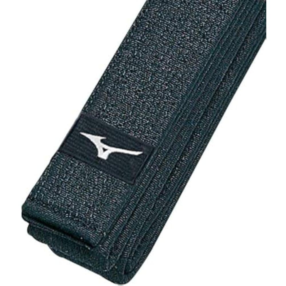 MIZUNO [With IJF official mark] Judo black belt (twill weave area/back missing) 22JV9A15