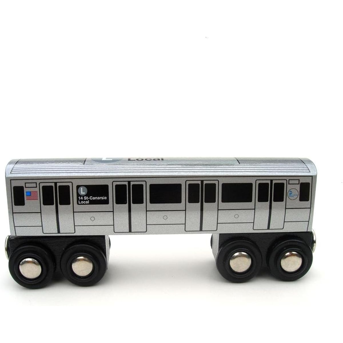 Munipals Wooden Railway NYC Subway Car L by Munipals