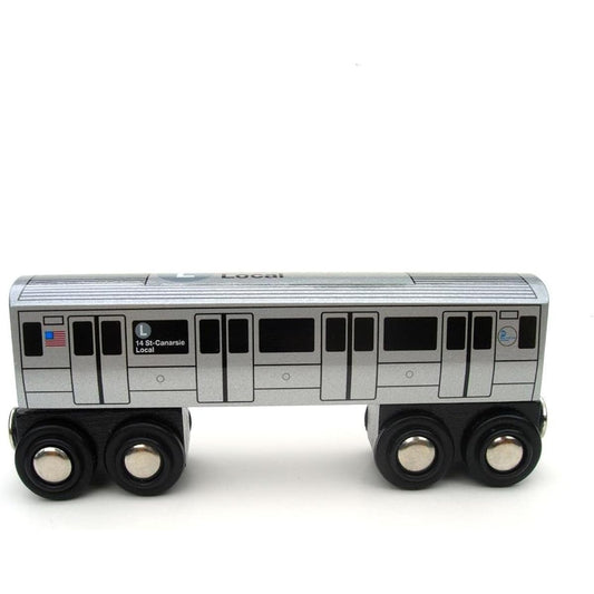 Munipals Wooden Railway NYC Subway Car L by Munipals