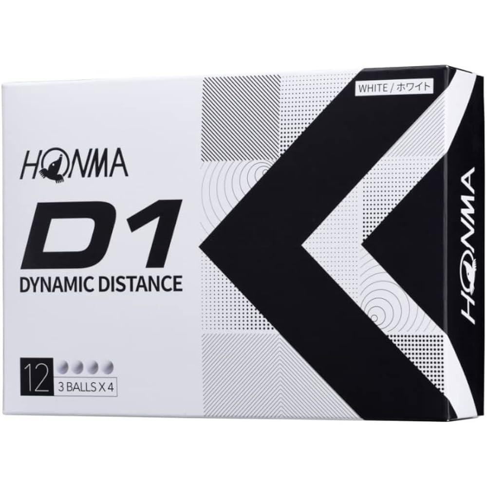[3 Dozen Set] Honma Golf Balls D1 D-1 BT2201 Bulk Purchase 2 Pieces Soft Ionomer Flying Distance Golf Balls 3 Dozen 36 Balls Cost Performance Honma Golf HONM/BT2201/White