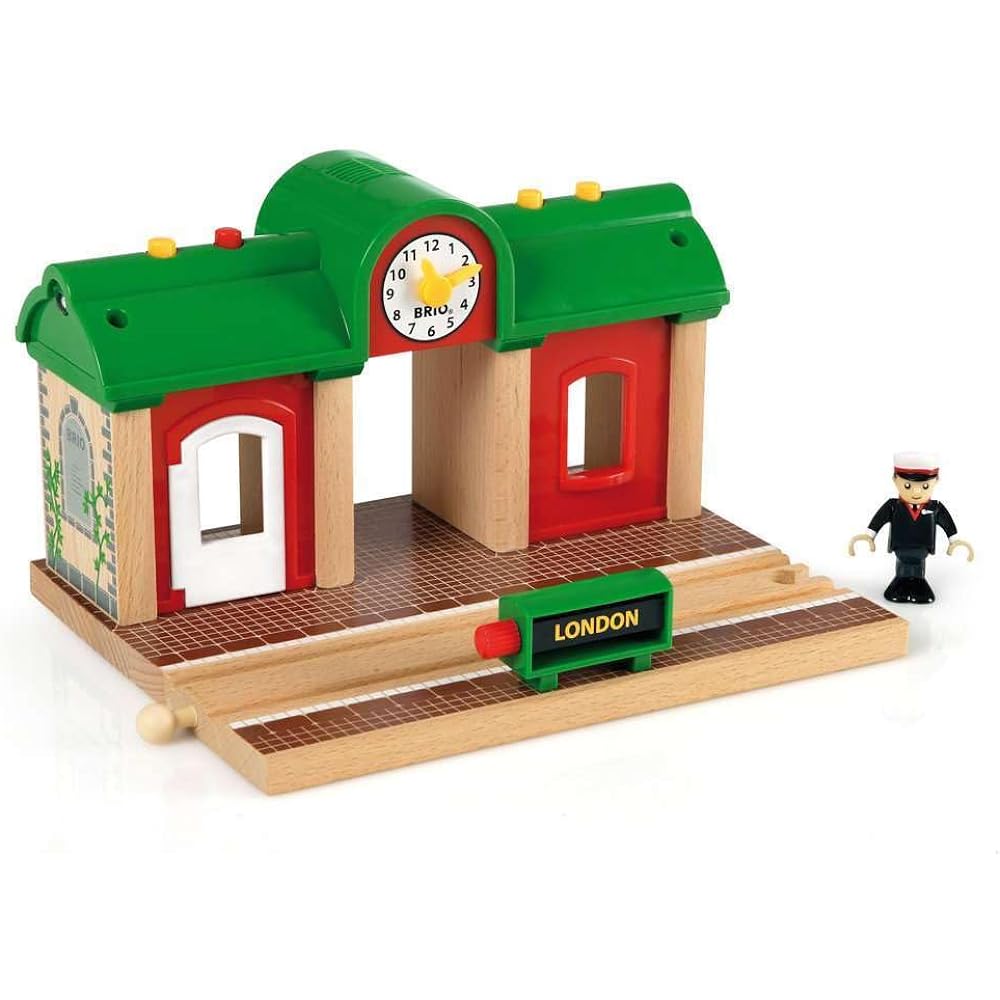 BRIO WORLD Record & PlayStation [Station Train Toy Wooden Rail] 33578