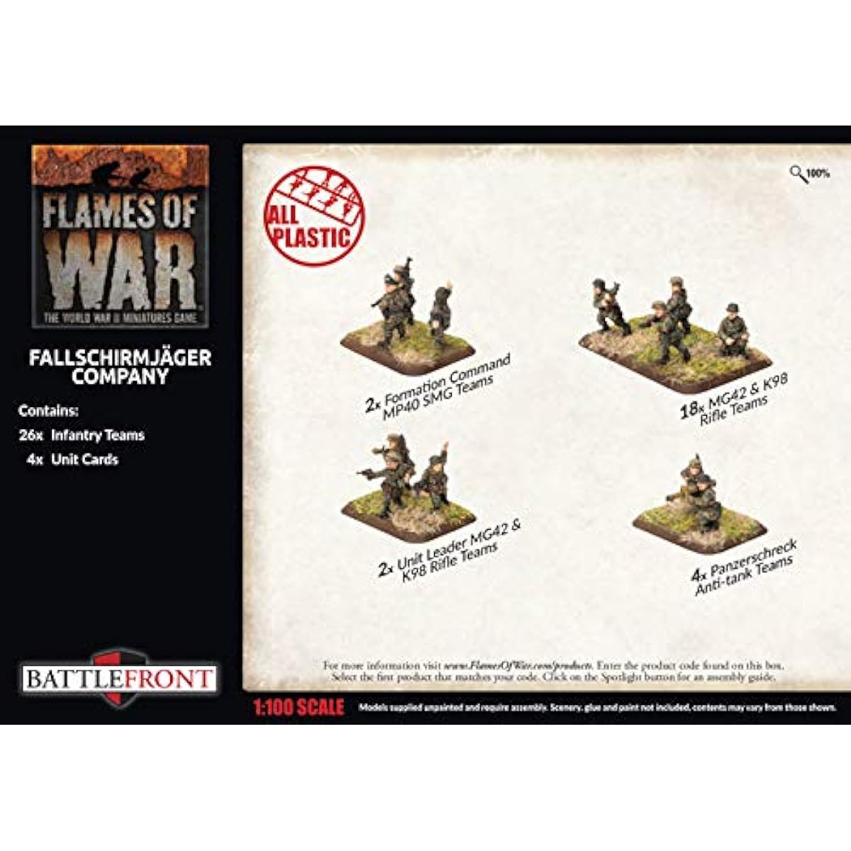 Flames of War: Late War: Germany: Fallschirmjager Company (GBX136)