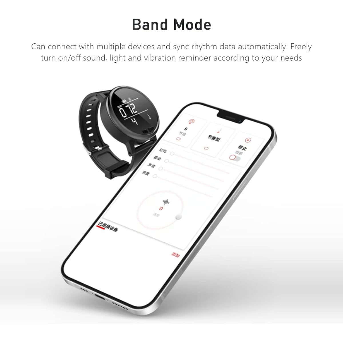 mewmewcat Smart Vibration Metronome Multifunctional Intelligent Somatosensory Digital Metronome Portable Universal Metronome for Guitar Piano Violin Drum