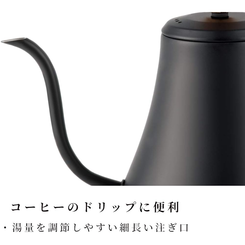 BODUM Electric Kettle Electric Pot MELIOR Electric Kettle Gooseneck 800ml Black Elongated Spout Drip Coffee [Genuine Product] 11883-259JP