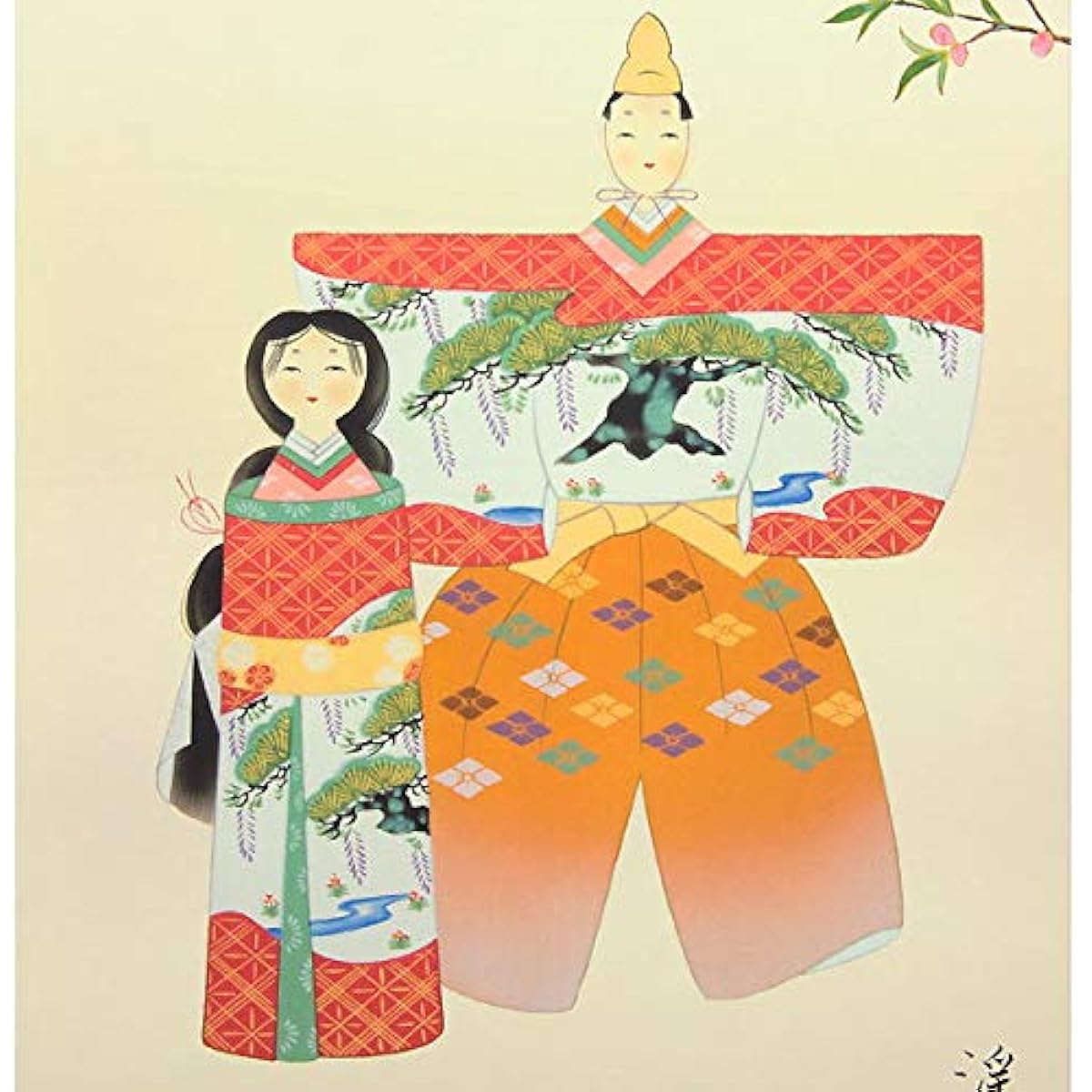 Hina doll hanging scroll, hanging scroll, standing doll, Keizan Ito [3 shaku standing, slightly smaller] Yuinoyasan.com d4217 Hina doll, Hina doll, Hina doll, Hinamatsuri, Hinamatsuri, Doll's Festival ...