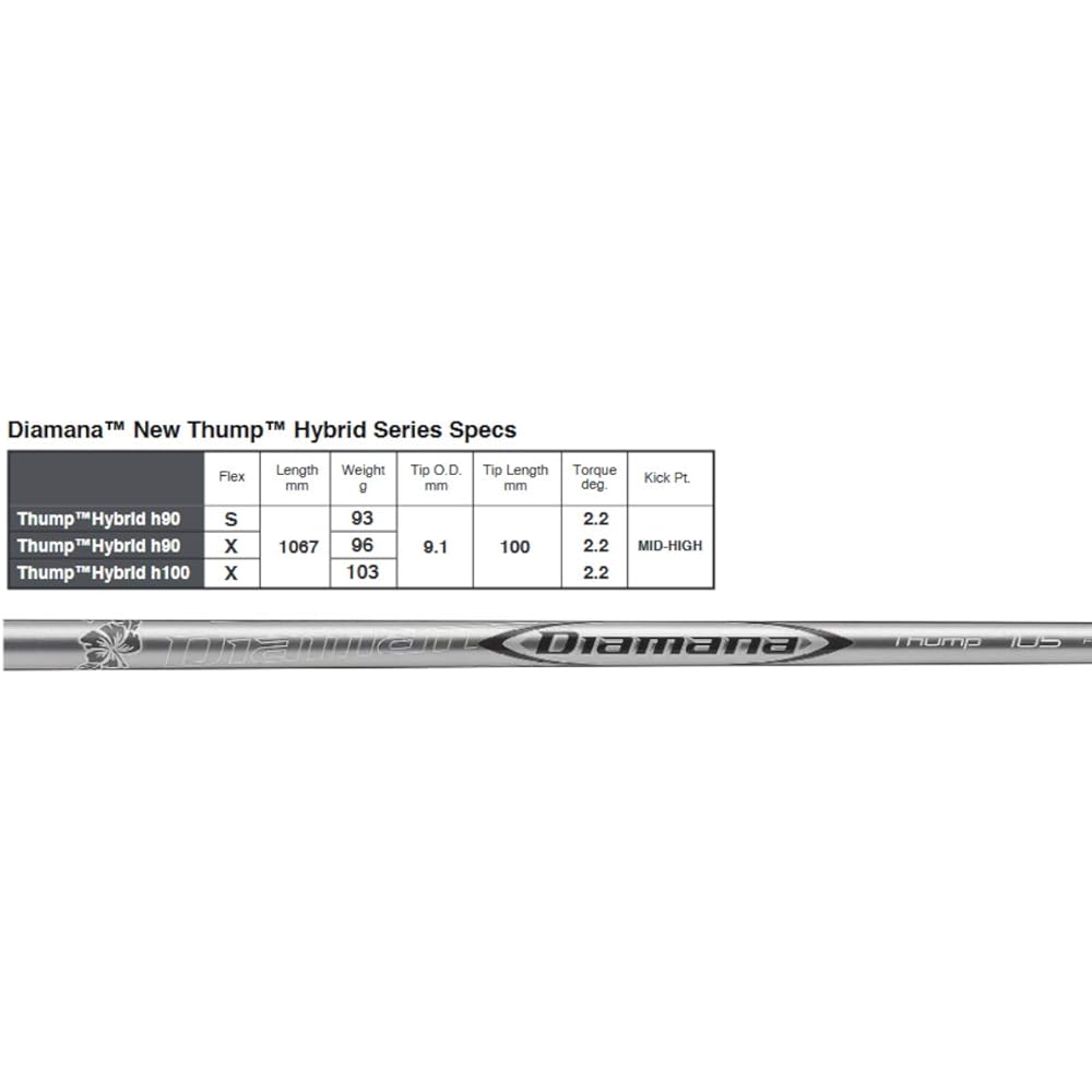 MITSUBISHI RAYON Shaft Diamana Thump Sump h90 Hybrid Shaft X Flex Single Item DMTHH90X