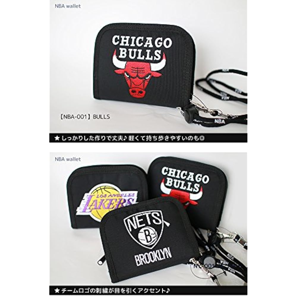 NBA Team Wallet NBA Wallet Wallet Children Basketball Team Goods Zipper Closure Men's Bifold [13x10x3cm] [NBA-001] WARRIORS