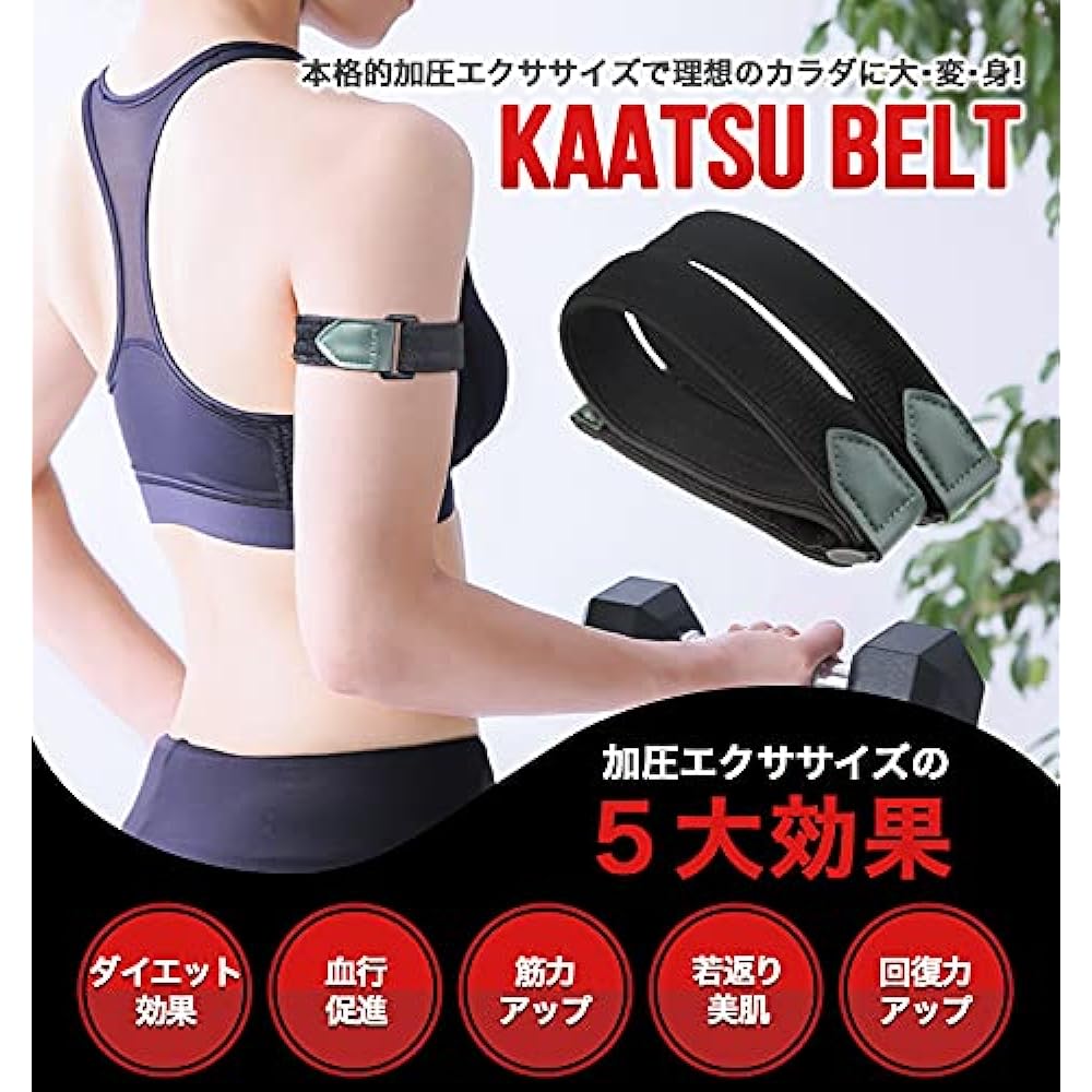 BODYRAISER Pressure Training Belt Pressure Exercise [Beginner Pressure Belt Only 2 Arms] Pressure Belt Rubber Belt Exercise Anti-Aging gomte