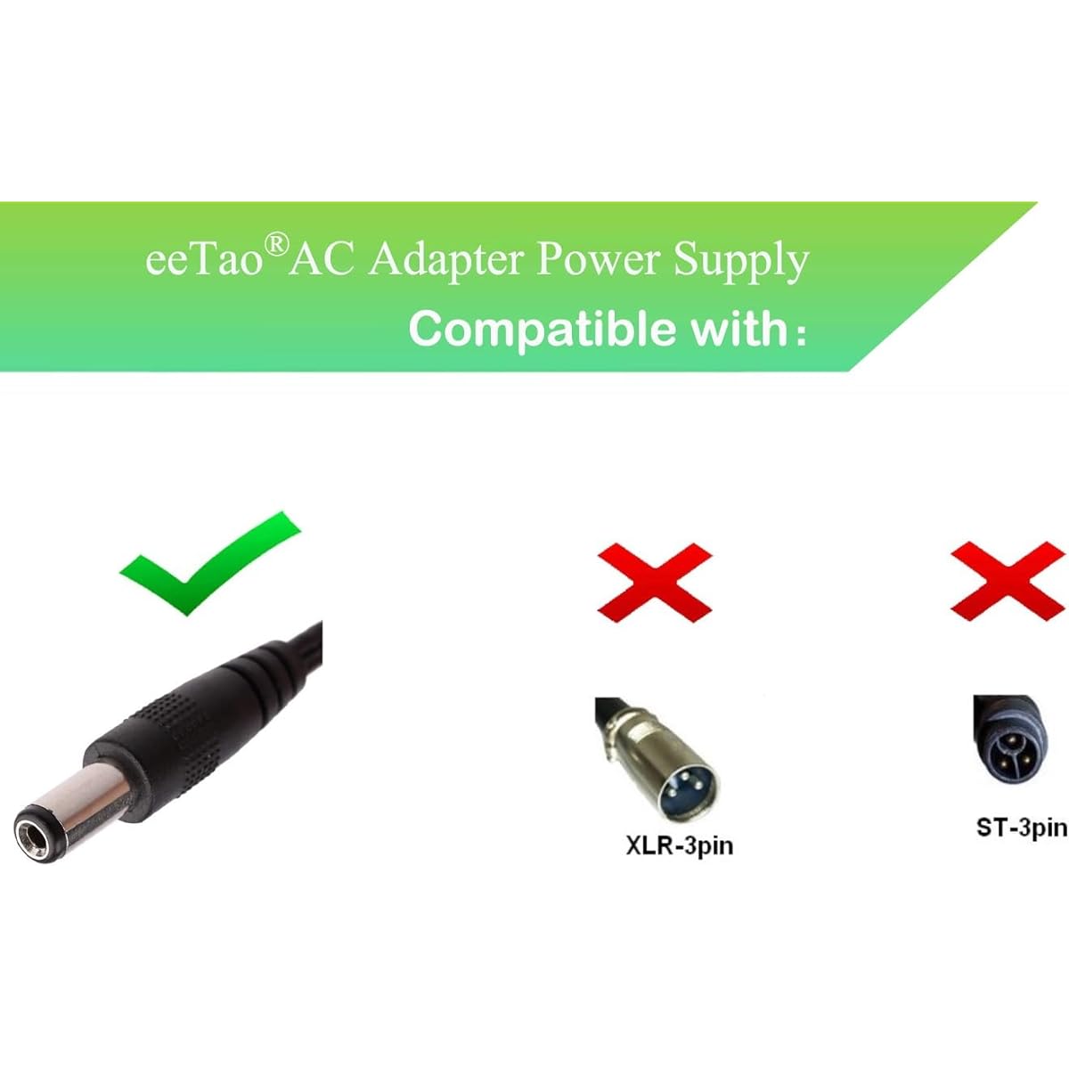 eeTao 42V AC/DC Adapter Charger Compatible with Hiboy Model DK1 36V 4Ah Lithium Li-ion Battery 300W Electric Dirt Bike Kids Motorcycle Toy GPO GA19-4201000US GA194201000US 42VDC Power Cord