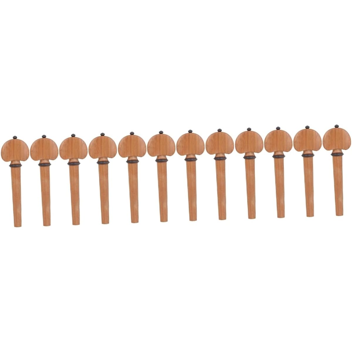 VICASKY 12pcs Cello String Axis Tuner Key Tuning Key Wood Tuning Peg Cello Part Turner Violin Tuning Peg Violin Accessories Cecilio Cello Accessories