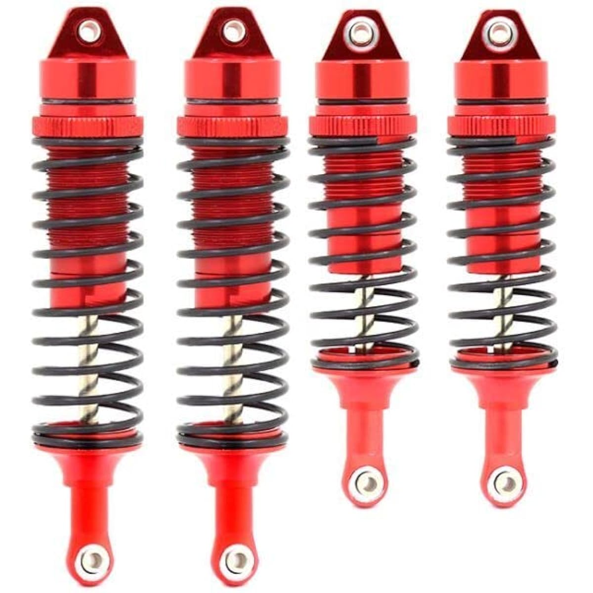 ADORLY Aluminum RC Shocks 4pcs for 1/10 ECX Rc Ecx Amp Mt Ecx Amp Ecx Torment ECX Rukus Upgrade Parts Shocks Red