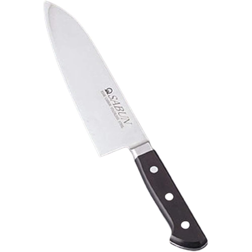 Endo Shoji Petty Knife for Commercial Use SABUN Petty Knife for Left-Handed 15cm Stainless Steel ASB8302 Silver