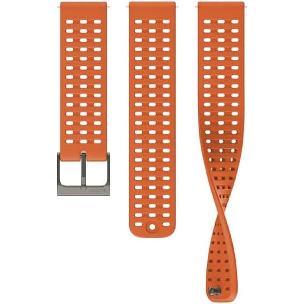 SUUNTO Replacement Band Silicone Strap 22MM ATHLETIC 2 CANYON ORANGE S+M (Compatible with VERTICAL, 9 PEAK PRO, 9 PEAK, 5 PEAK)