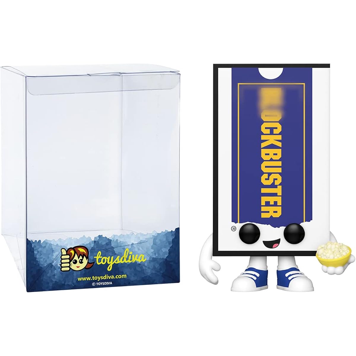 Blockbuster: P o p ! Advertising Icon Vinyl Figure Bundle with One Compatible "ToysDiva" Graphic Protector (187-72521 - B)