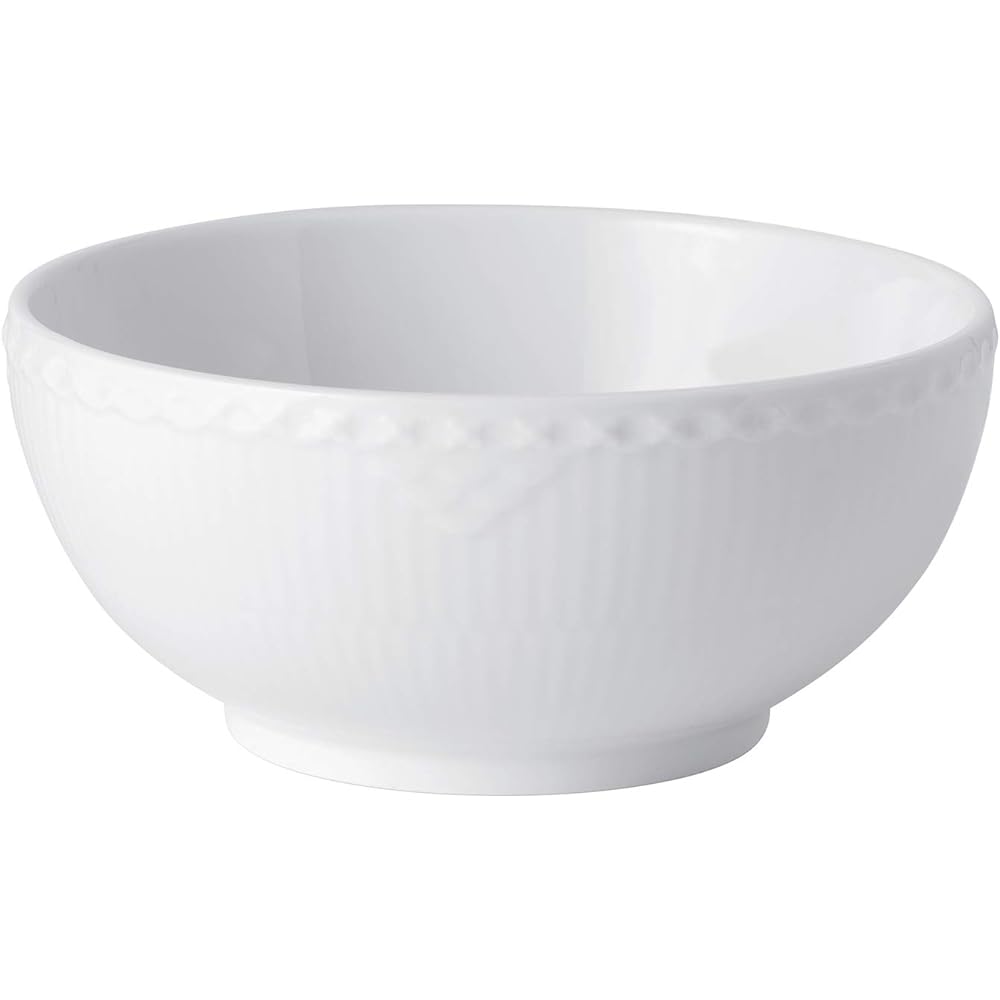 [Regular Imported Product] Royal Copenhagen White Fluted Half Lace Bowl 21.5cm Wedding Gift Present 1025899