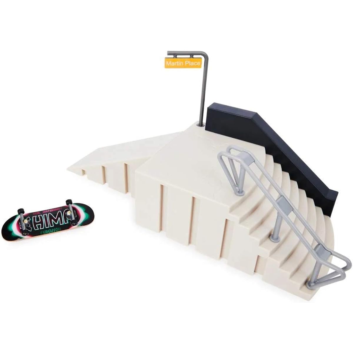 TECH DECK, Build-A-Park World Tour, Martin Place (Australia), Slope Set, Includes Authentic Skateboard Chima Ferguson Bandwidth Oval Signature Fingerboard