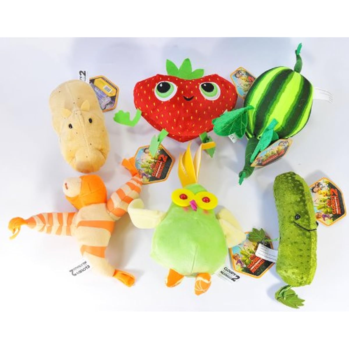 Cloudy with a Chance of Meatballs 2 "The Secret of Food Animals" "Plush Toy" Set of 6
