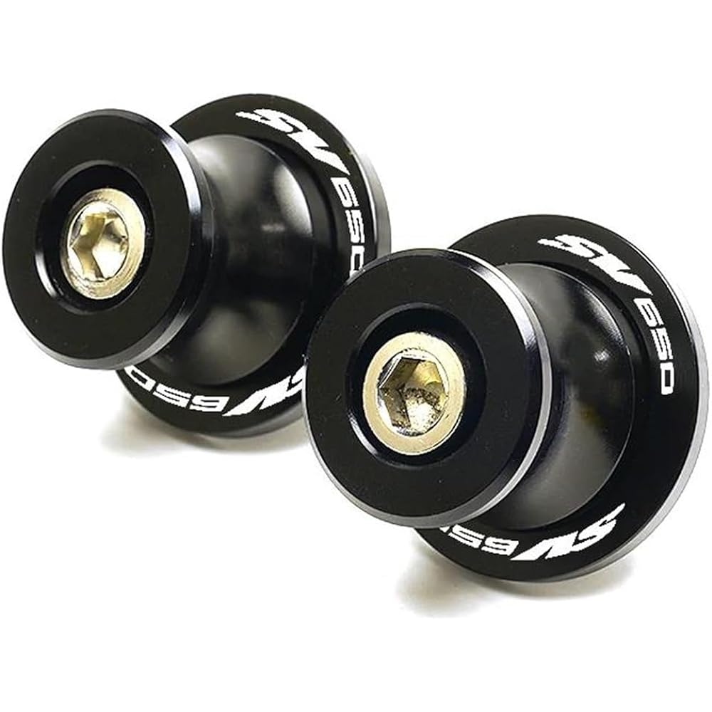 Bike Stand Swing Arm Slider Motorcycle Accessories CNC Aluminum Swing Arm Spool Slider Stand Screw Swing Arm Slider For SV650 S SV650S SV 650 (Color: Black, Size: B)