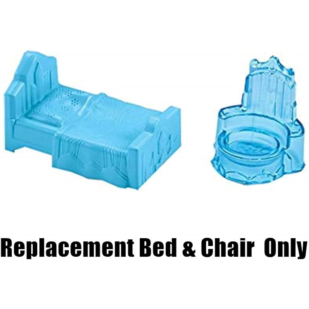 Fisher-Price Little People Frozen Elsa's Ice Palace GGV29 Replacement Parts Blue Bed and Chair