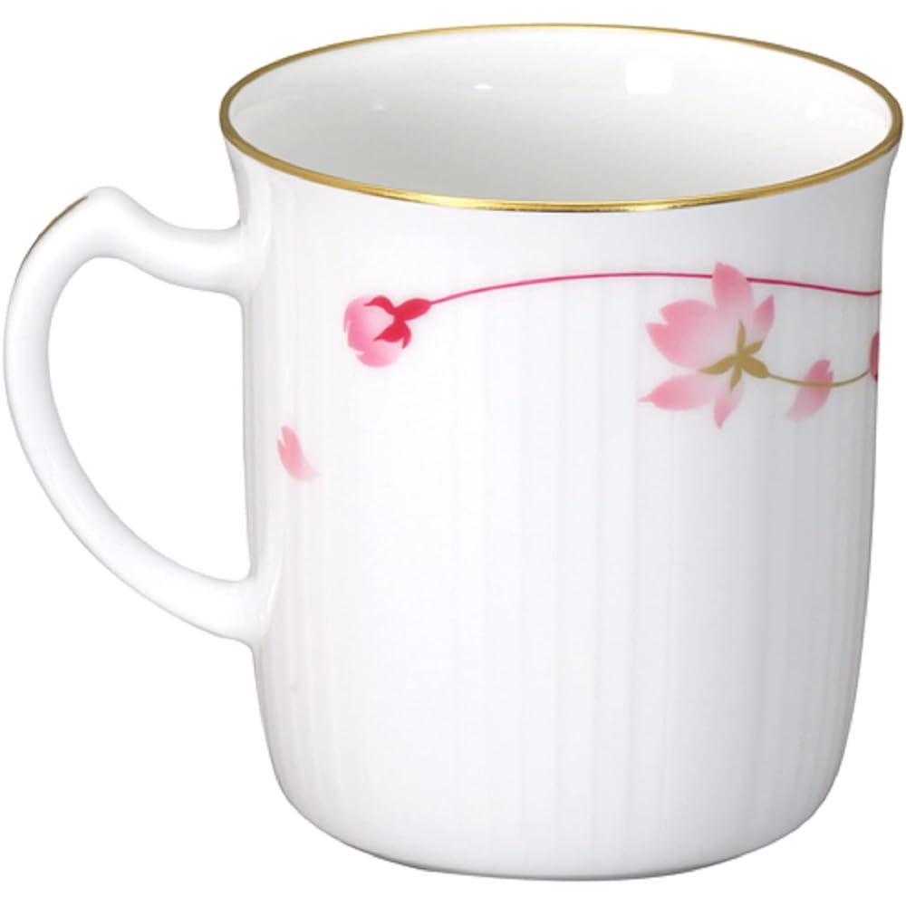 Okura Touen <Limited to Direct Stores> Sakura Series "Yuzakura" Mug & Plate Set Official Gift Wrapping 105CH/A682-6_RB