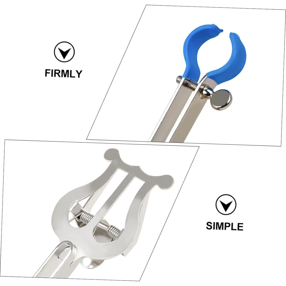 FAVOMOTO Sheet Trumpet Sheet Music Holder, Piano Score Stand Clip, Sheet Music Holder Clip-on Music Stand Binder Folder Metal File Holder Trumpet Accessories Musical Instrument Accessories Mute 1pc