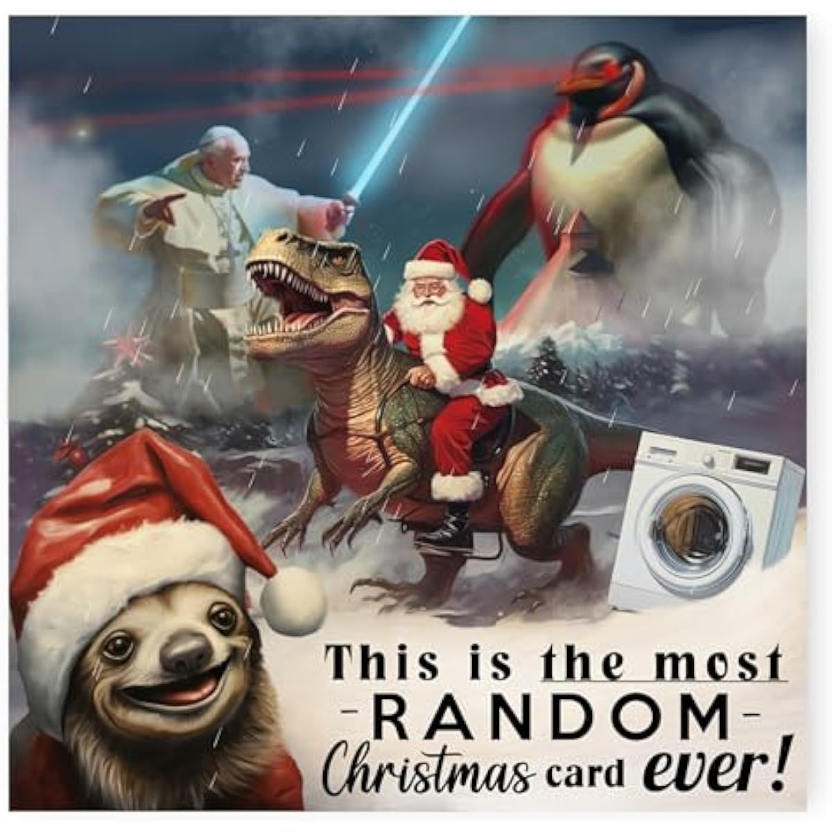 NotNiceThings Most Random Christmas Cards Ever Funny Cards for Him Weird Christmas Cards for Her Weird Cards Fun Christmas Cards Friends Boyfriend
