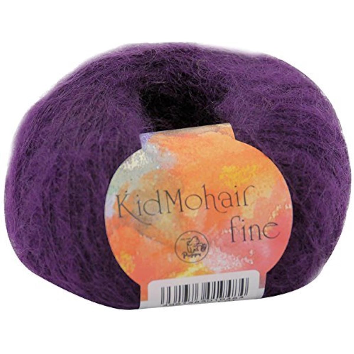 Puppy Kid Mohair Fine Yarn, Extra Fine, 5, Pink, 25g, Approx. 225m, Set of 10, 10000009