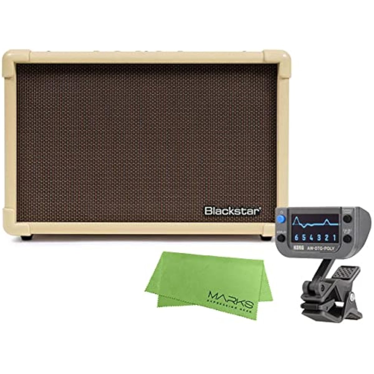 Blackstar - Acoustic Guitar Amplifier ACOUSTIC:CORE 30 + KORG AW-OTG-POLY + Mark's Original Cloth Set