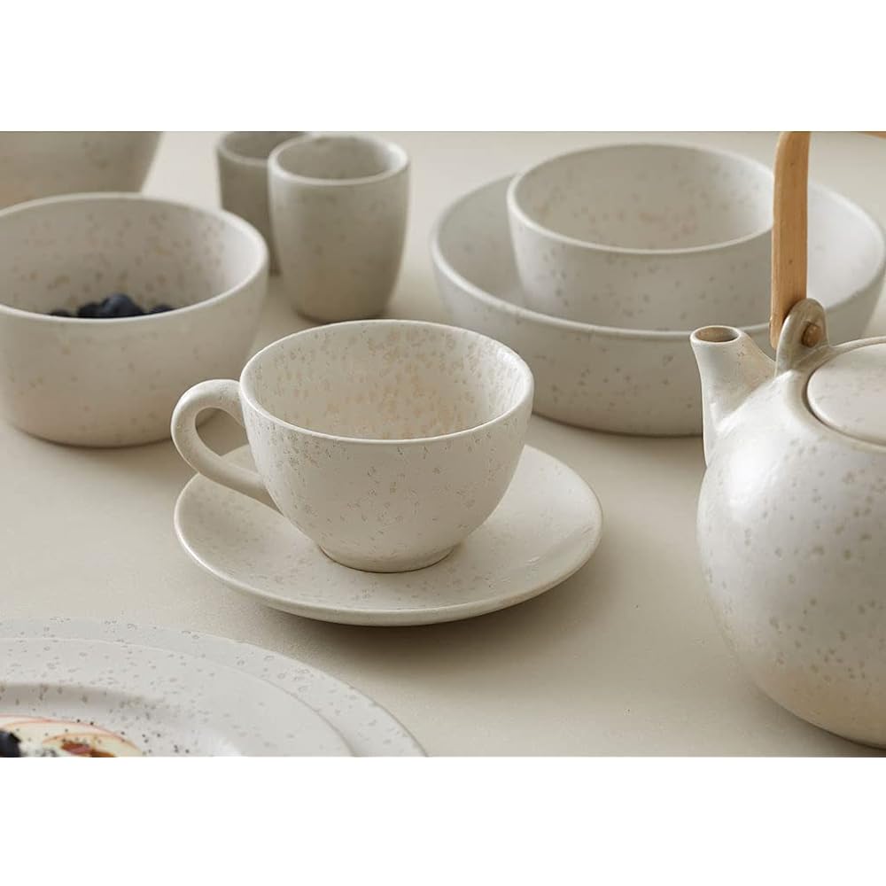 Bitz Cup & Saucer Coffee Cup Tea Cup 240ml 6P Set 821343 Black/Dark Blue