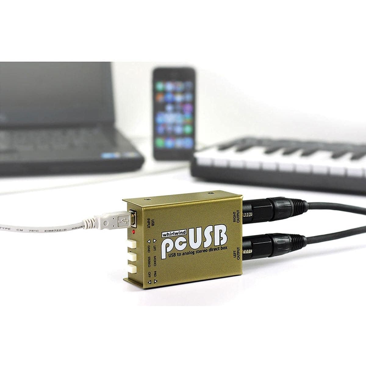 Whirlwind PcUSB 2 Channel Active USB Piece Direct Box