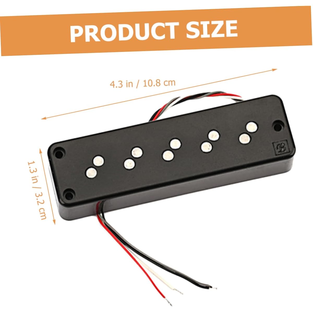 SWOOMEY Select 5 String Pickup for Bass 5 String Bass Pickup Guitar Pickup Bass Accessories Plastic Bass Pickup Classical Component Musical Instrument Accessories
