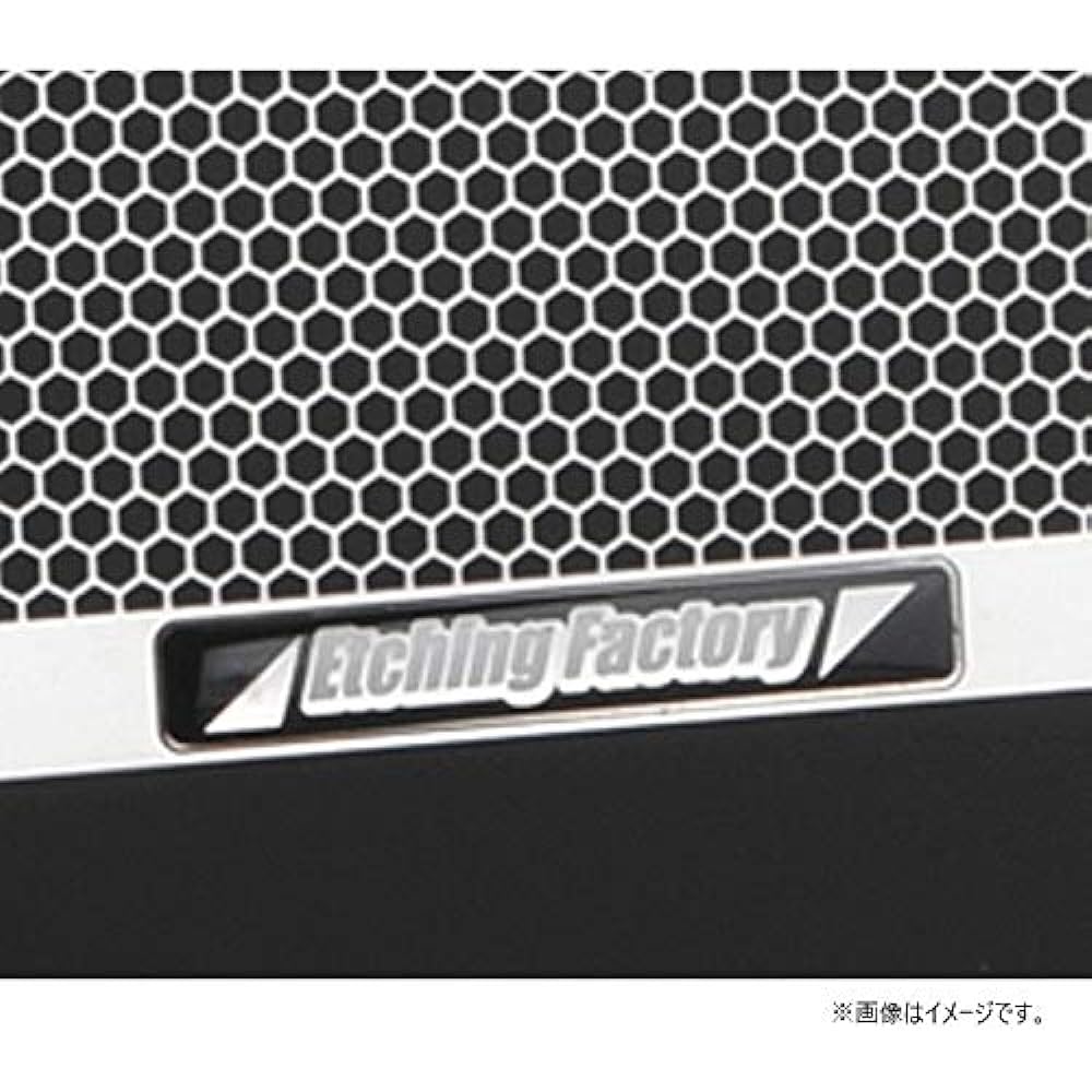 ETCHING FACTORY Radiator Guard Z900RS (21) Stainless Steel Black Black Emblem RGK-Z900RS-01-SB