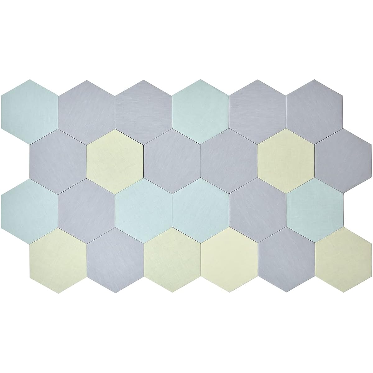 OTTO Sound-Absorbing Material, Sound-Proofing Material, Hexagonal, Stylish, Set of 24, Comes with Removable Tape (Opal Yellow (Strong Tape))